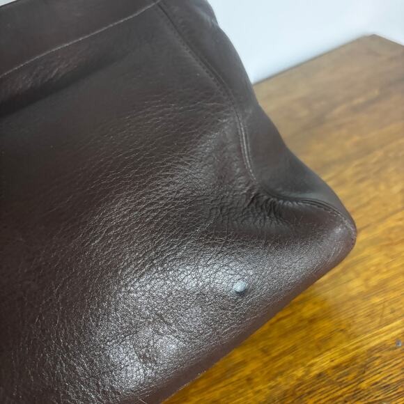 Vintage Coach 4157 Brown Leather Tote Shoulder Bag 2WAY Used Authentic Purse - Picture 10 of 16